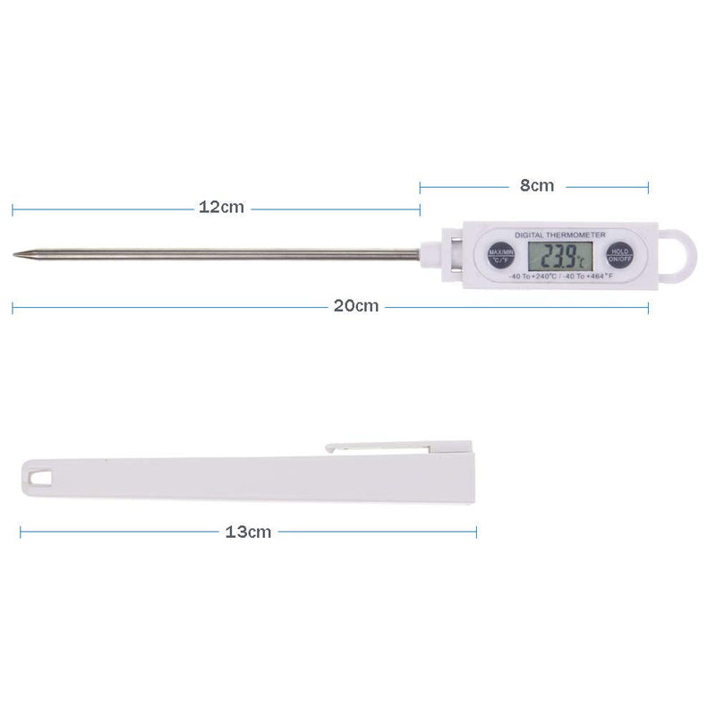Brannan Instant Read Meat Thermometer Digital Probe - Waterproof Thermometer for Fast Temperature Monitoring - Ideal Temperature Probe for use as a Meat Thermometer - NewNest Australia