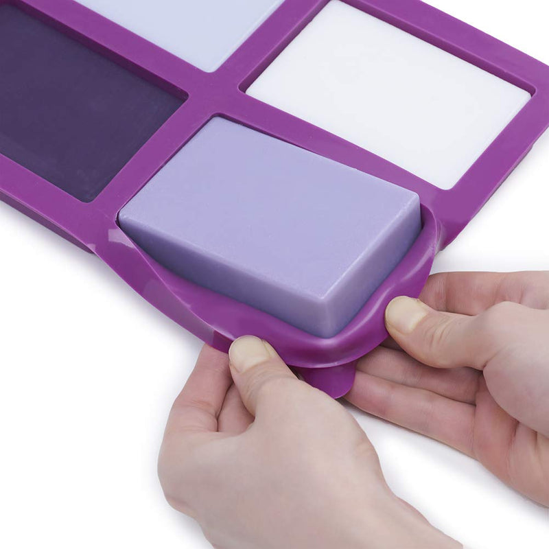 Rectangle Soap Mold (2Pack), Large Size Silicone Soap Mold 5oz , Sturdy and Durable Rectangle Silicone Mold for Soap Making - NewNest Australia