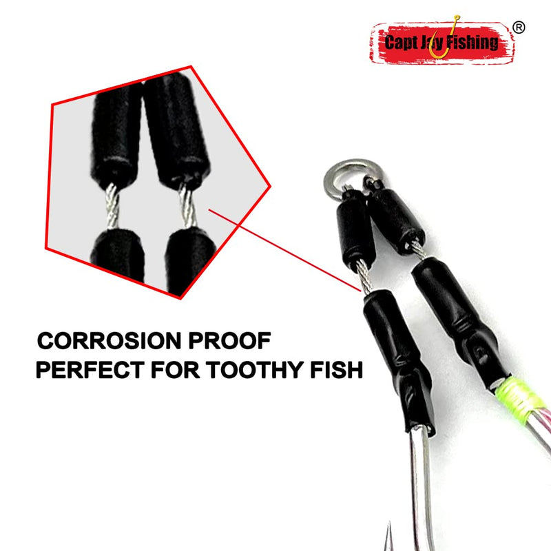 Capt Jay Fishing Assist Hooks Jigging Slow Fast Jigs Fishing Hooks Jigging Hooks Jigging jigs Stinger Jigging jigs Hook Dancing Jigging Hooks 3 Pcs 5/0-Wire - NewNest Australia