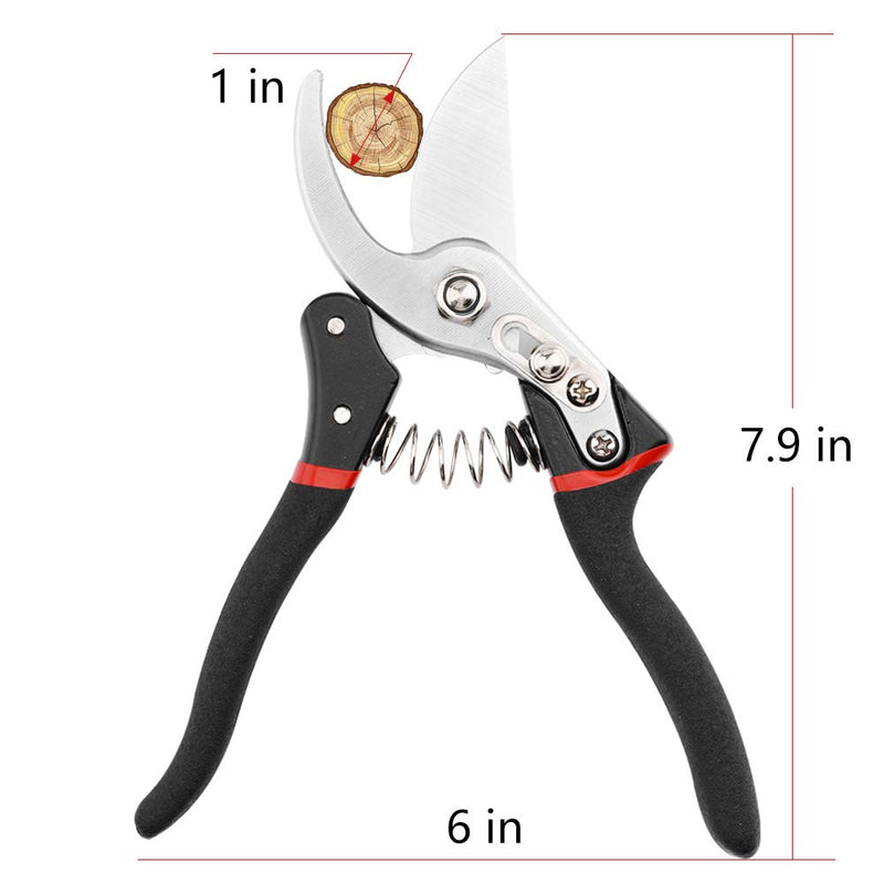 YUN CHANG Pruning Shears Gardening Hand Tools,Garden Shears,Garden Scissors,Trimming Scissors,Gardening Shears (Black) Black - NewNest Australia