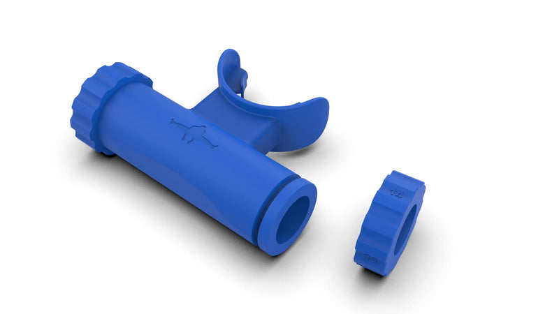 Bas Rutten O2 Trainer - Official Workout Device for Respiratory Training and Lung Muscle Fitness - Portable Breathing Mouthpiece for High Altitude and Power Training (Blue) - NewNest Australia