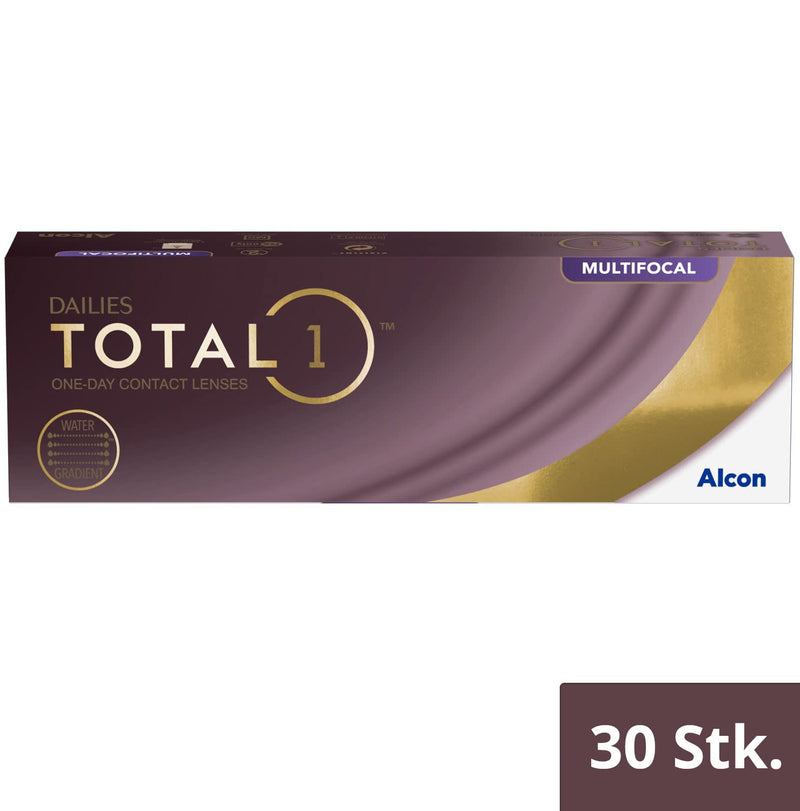 Dailies Total 1 multifocal daily lenses soft, 30 pieces, BC 8.6 mm, DIA 14.1 mm, ADD HIGH, -1 diopter -1.0 diopter 8.6 millimeters 14.1 millimeters high Unknown - NewNest Australia