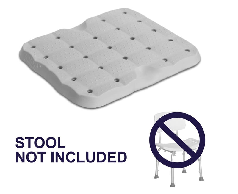 KMINA - Shower Chair Cushion (15.5"x12.5"x1.3", Stool Not Included), Bath Seat Cushion Adult, Shower Seat Cushion Waterproof, Kneeling Pads for Gardening, 100% Waterproof Foam - Made in Europe - NewNest Australia