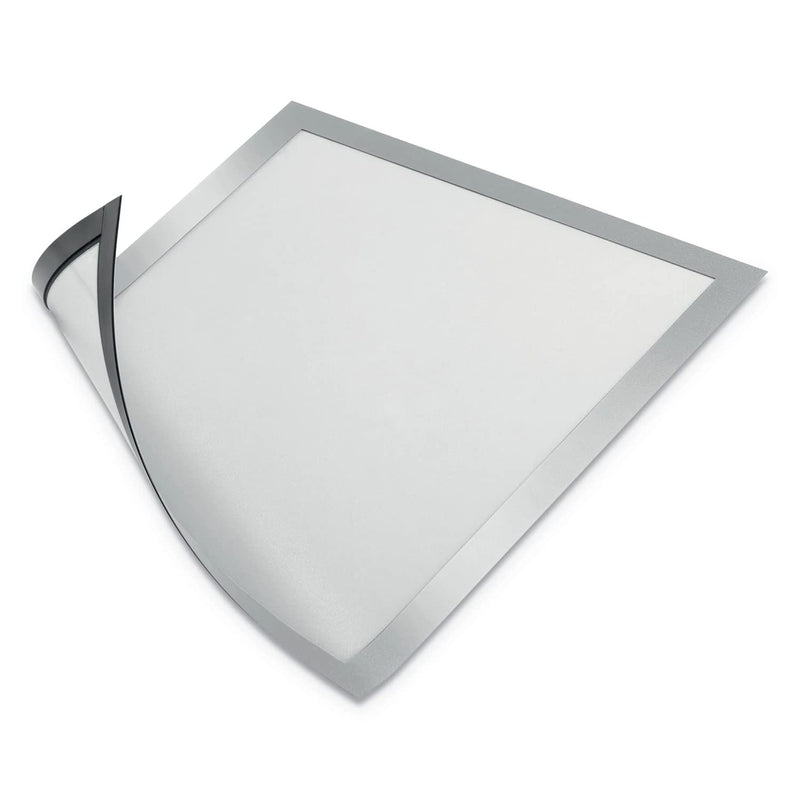 DURABLE Magnetic DURAFRAME Document Sign Holder, Letter-Size 8-1/2" x 11", Silver, 2 Pack (477123) Letter, 8-1/2" x 11" - NewNest Australia