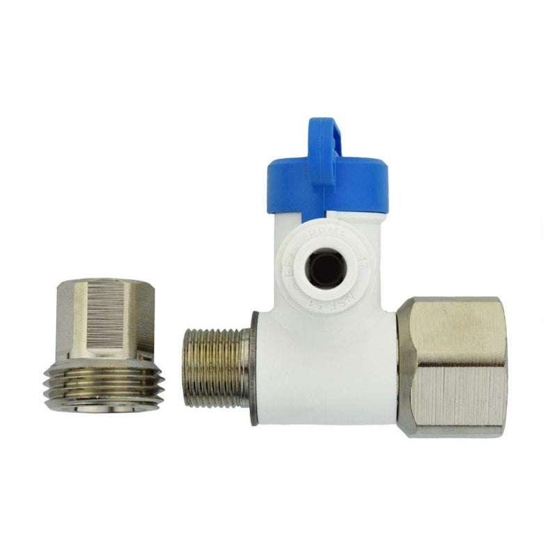 John Guest Speedfit ASVPP5LF-US Angle Stop Adapter Valve Plumbing Fitting, 1/2 x 3/8 x 1/4 Inch - NewNest Australia