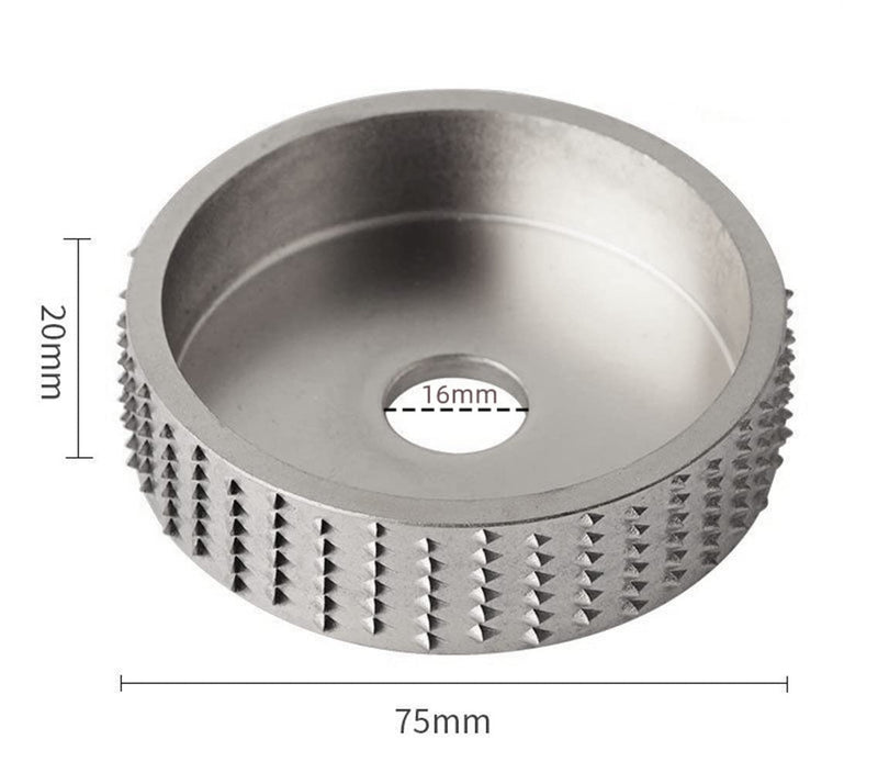 Szliyands Wood Carving disc,Grinder Wood Tungsten Carbide Grinding Wheel Grinder Shaping Disc Bore Wood Sanding Carving Tool Woodworking Angle Grinder Attachment (Silver) Silver - NewNest Australia