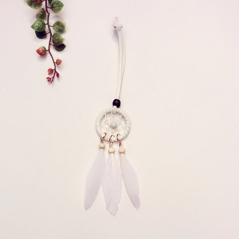 NewNest Australia - YGMONER Mini Dream Catcher 7pcs Set - Car Interior Rearview Mirror Dangle Bag Pendant Charm 1.2" Diameter and 9" Long 