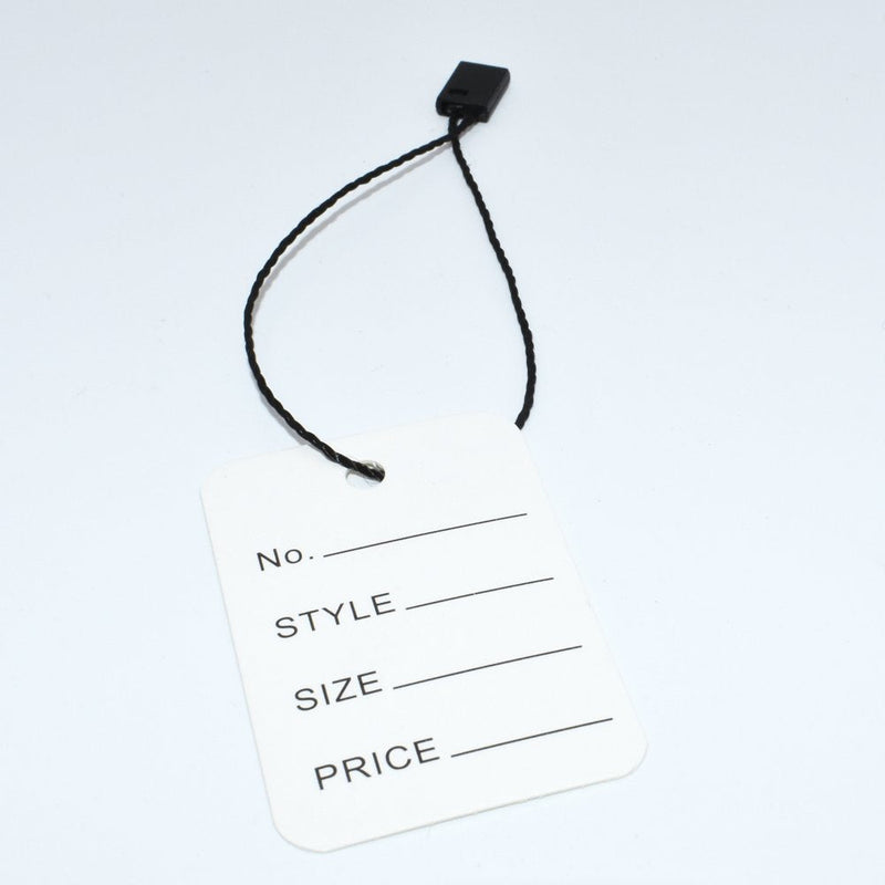 Hang Tag String Black 7" 1000Pcs Nylon Snap Lock Pin Loop Fastener Hook Ties Easy and Fast to Attach by Renashed - NewNest Australia