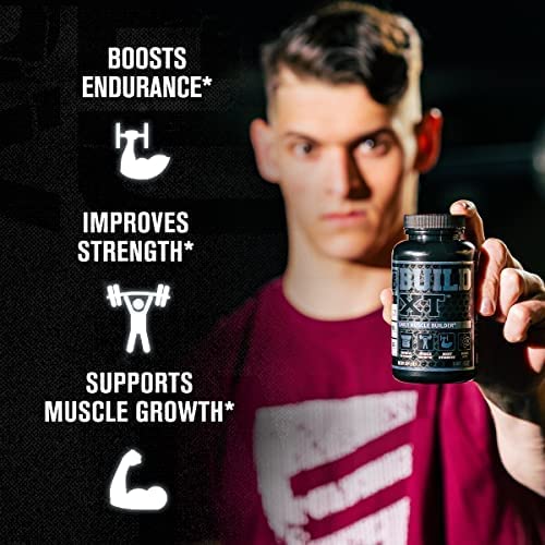 Build-XT Muscle Builder - Daily Muscle Building Supplement for Muscle Growth and Strength | Featuring Powerful Ingredients Peak02 & elevATP - 60 Veggie Pills 60 Count (Pack of 1) - NewNest Australia