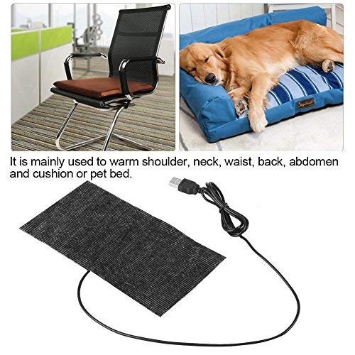 Electric Heating Pad USB Carbon Fiber Heating Mat Warm Blanket 35-45 Degrees Black Electric Heat Pad 5V for Warm Shoulder Back Pain Cramps Relief - NewNest Australia