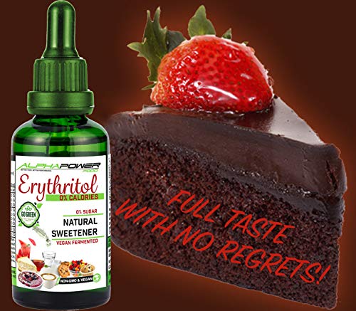 Alphapower Food | Original Erythritol | Low-Calorie Sugar Substitute Made From Erythritol | Sugar Substitute For Cooking And Baking | Vegan And Gmo-Free (1X100Ml) - NewNest Australia