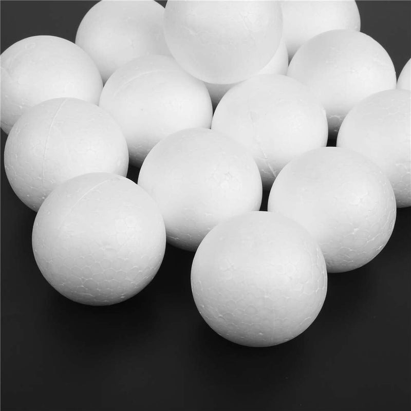 CCINEE White Foam Balls 7cm Styrofoam Balls for DIY Crafts Projects Chritmas Ornaments, Pack of 15 7cm foam balls - NewNest Australia