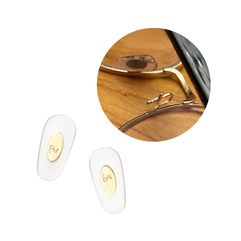 Oak&ban Replacement Clip-in Nose Pads for Ray-Ban RB6335 Glasses Repair Kits, Bonus Cleaning Cloth (Gold) Gold - NewNest Australia