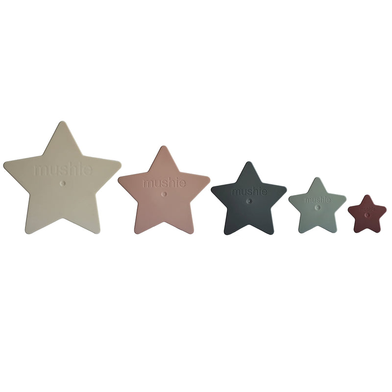 Mushie Nesting Star Stackable Pieces | Develops Hand-Eye Coordination And Other Skills | Play Fun & Creativity For Babies & Children | Safe, High-Quality & Long-Lasting Initial Equipment - NewNest Australia
