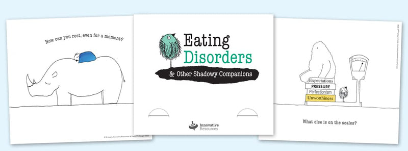 Eating Disorders & other Shadowy Companions - 40 counselling discussion cards to challenge the silence and shame surrounding eating disorders - NewNest Australia