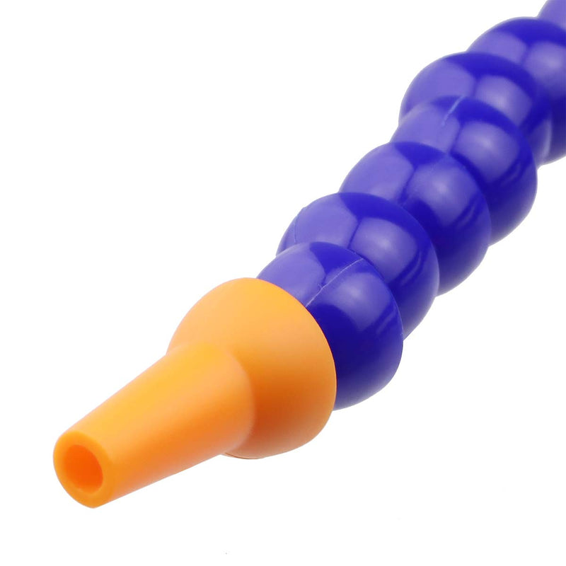 TOPPROS Pack of 10 Round Nozzle 1/4PT Flexible Oil Coolant Pipe Hose Blue Orange - NewNest Australia