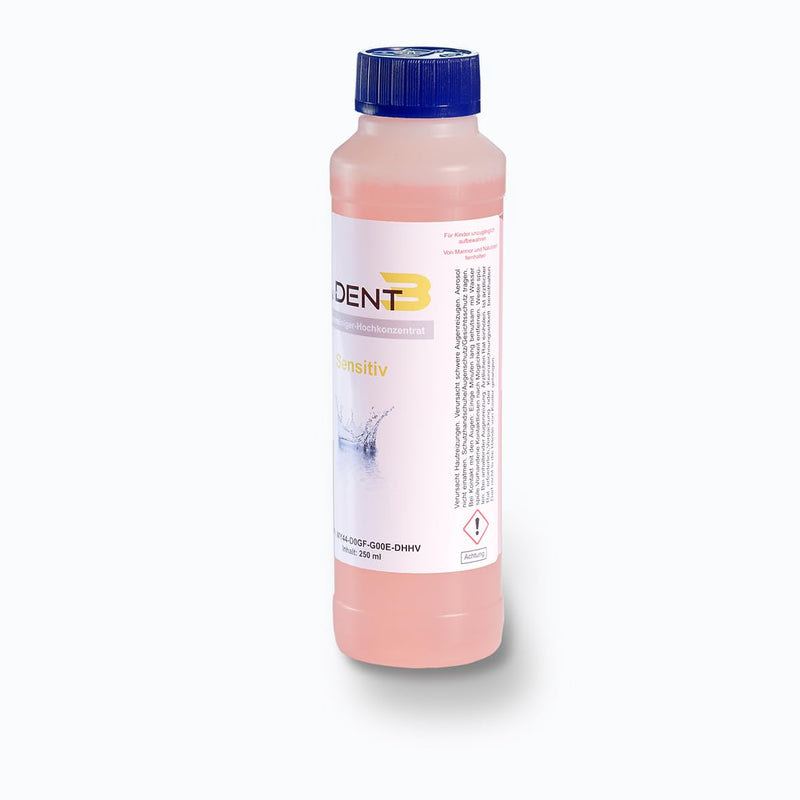 reinerDENT3 denture cleaner 250ml SENSITIVE XL particularly suitable for dentures made from materials for allergy sufferers - Peek and Bio HPP - NewNest Australia