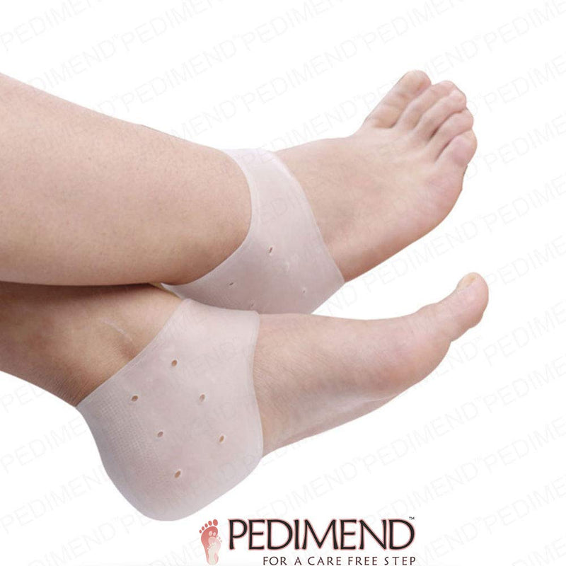 Pedimend Plantar Fasciitis Gel Support | Heel Spur Pain Protector | Moisturising Gel Pad Sleeves | Prevent Heel Bone Blisters | Cracked Heel Repair | For Men and Women | Foot Care - NewNest Australia