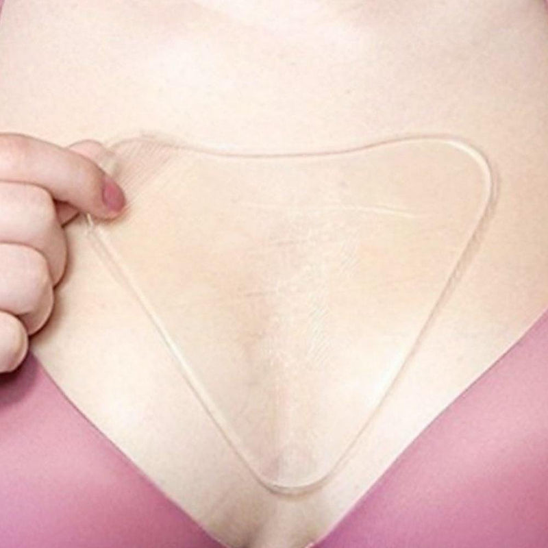 Silicone Pad for Cleavage Anti-wrinkle, Transparent Self-adhesive Chest Pad, Breast Care to Eliminate and Prevent Breast Wrinkles, Skin Care Lifting Washable Reusable(Dreieckform) Dreieckform - NewNest Australia