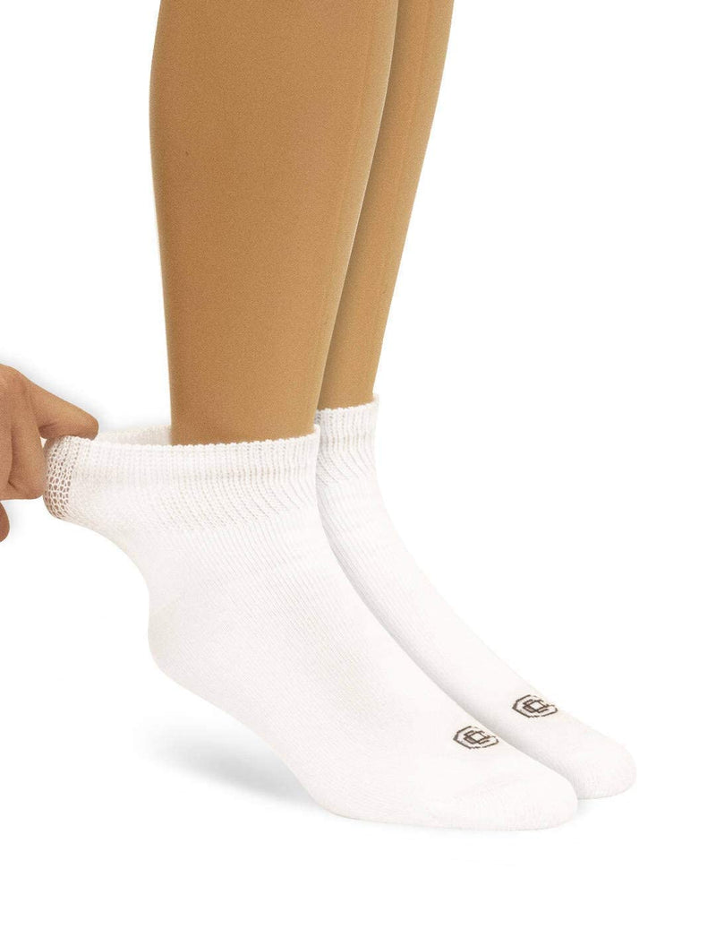 Doctor's Choice Women's Diabetic Ankle Socks, Non-Binding, Circulatory, Cushioned, 4 Pack, Black, Shoe Size 6-10, Sock Size 9-11 Black/Ankle Medium - NewNest Australia