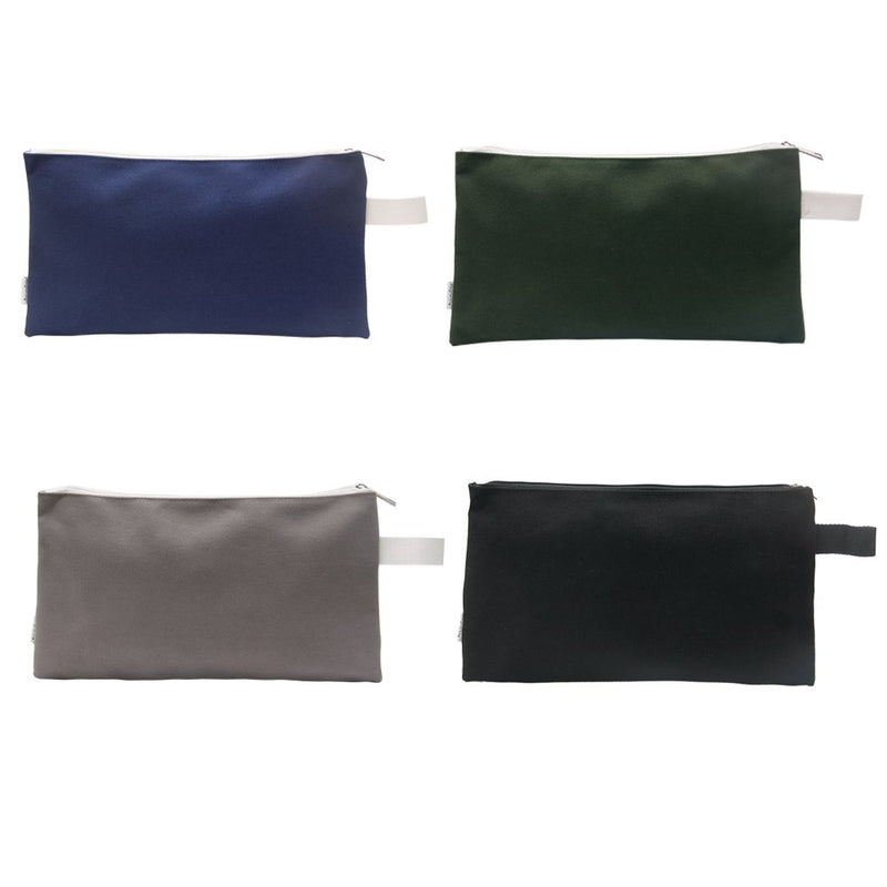 Augbunny 100% Cotton 16oz Heavy Duty Multi-purpose Canvas Zipper Tool Bag Organize Storage Pouch 4-pack Large - NewNest Australia