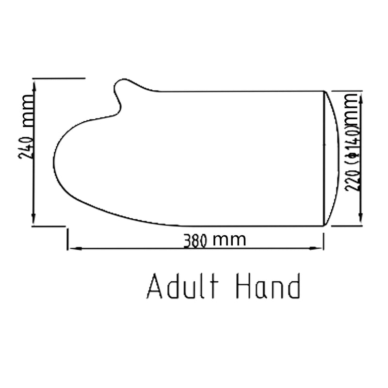 HKF HO KI HO Adult Waterproof Cast Cover Hand for Shower & Bath,Waterproof Protectors Cast and Dressing Cover,Stretchy Neoprene Seal & Reusable PVC Cast Bags,38cmx24cm - NewNest Australia