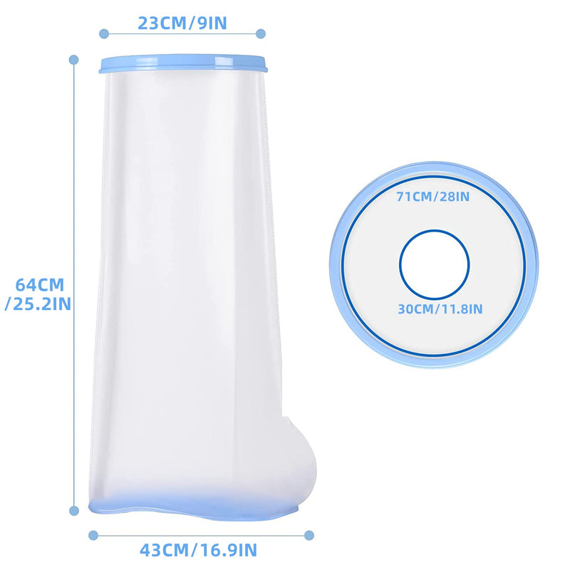 Fasola Leg Cast Cover Shower, Non-Slip Leg Cast Protector for Broken Thigh, Knees, Foot, Reusable Cast Bag Keep Foot Dry - XL Non Slip Bottom - NewNest Australia