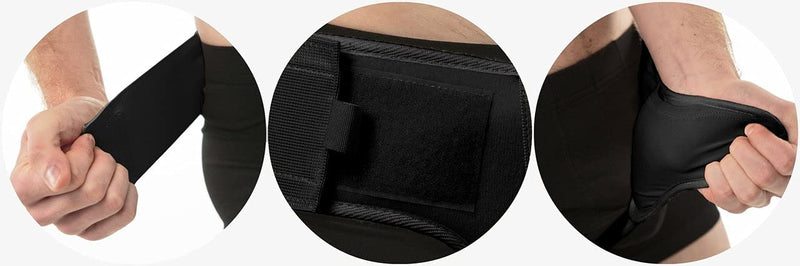 Aheal Inguinal Hernia Men'S Medical Support Belt - Hernia Belt For Men, Soft Elastic Hernia Band, Pain Relief Inguinal Hernia Belt & Hernia Belt - Size 2, Black - NewNest Australia