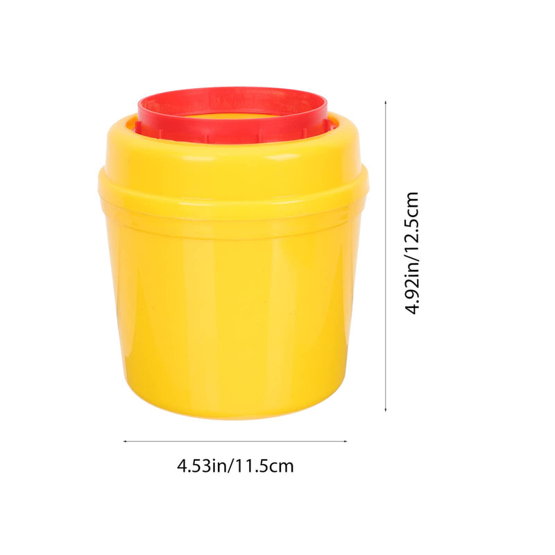 Alipis Disposal Box Round Cannula Box Needle Disposal Container Cannula Disposal Container Syringes Bucket Sharps Container Box Medical Waste Sharp Objects Pack of 5 - NewNest Australia