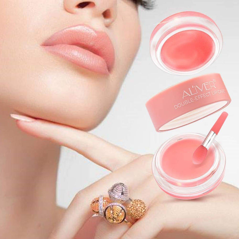 Lip Sleep Mask with Collagen Peptide, Peach Lip Scrub Overnight Moisturizer for Lip Skin Care and Lip Treatment Repairs Dry&Chapped&Peeling&Cracked Lips(Peach) - NewNest Australia