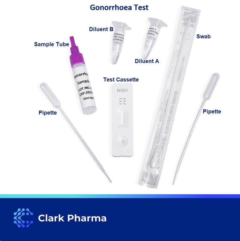 Chlamydia and Gonorrhoea Self Test Kit | Tests Male (urethral Swab) or Female (Cervical Swab) for Chlamydia Trachomatis Antigen and Neisseria Gonorrhoea Antigen | Rapid STD STI Home Test - NewNest Australia