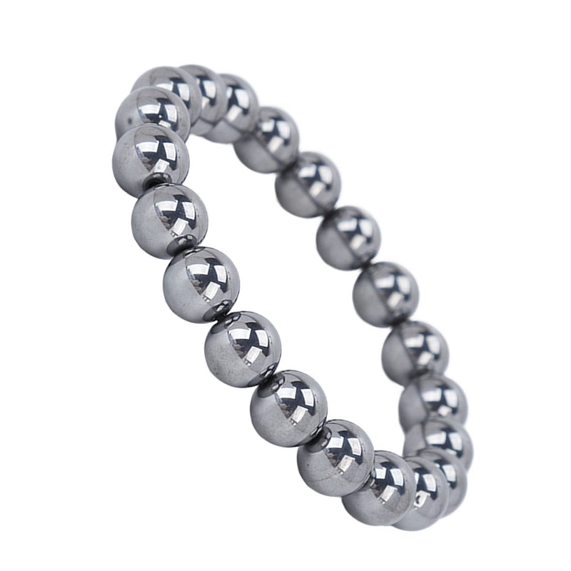 Natural Terahertz Bracelet Terahertz Stone Bracelet Powerful Beads Fashion Fatigue Therapy Natural Energy Stone Bracelet Terahertz Beads Bracelet Pain Relief for Men and Women - NewNest Australia