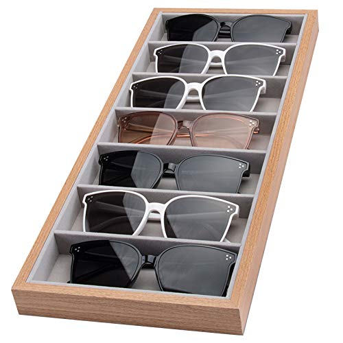 mixed24 Wooden template board for 7 glasses, glasses case, glasses tray, glasses presentation, glasses storage, glasses box, glasses display, presentation tray, presentation tray - NewNest Australia