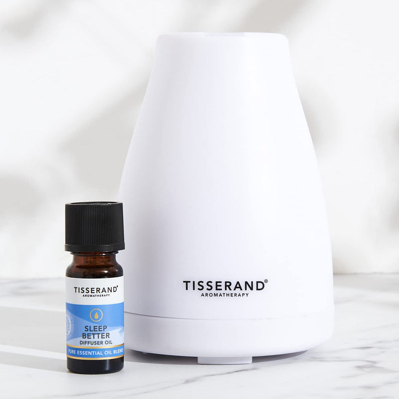 Tisserand Aromatherapy | Sleep Better | Aroma Spa Diffuser With Lavender, Jasmine & Sandalwood Diffuser Oil | 100% Pure Essential Oil Diffuser Set | 1 x 9ml Sleep Better Aroma Spa - NewNest Australia