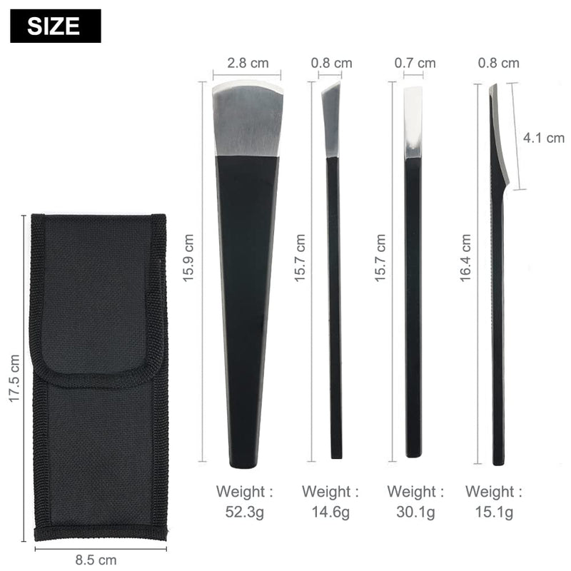 Pedicure Rasp Knife, 4-Piece Professional Stainless Steel Pedicure Set, Foot Care, Foot File, Callus File, Callus Remover, Callus Planer, Foot Care For Foot Care And Pedicure - NewNest Australia