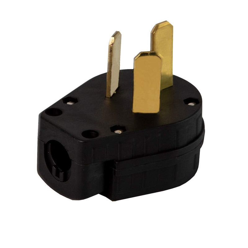 Nema 10-50P Plug 50-Amp 125V-250V 125/250V Dryer Plug Angled, 3 Pole 3 Wire Grounding Straight Blade Plug for Dyer and Ranges LK3351 - NewNest Australia