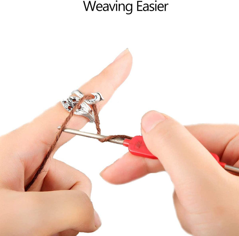 RRigo Yarn Ball Winder Easy to Set Up and Use - Hand Operated Yarn Ball Winder 3.5 Ounce Capacity + 1PCS Adjustable Knitting Loop Crochet + 1PCS Crochet + 1PCS Scissors - NewNest Australia