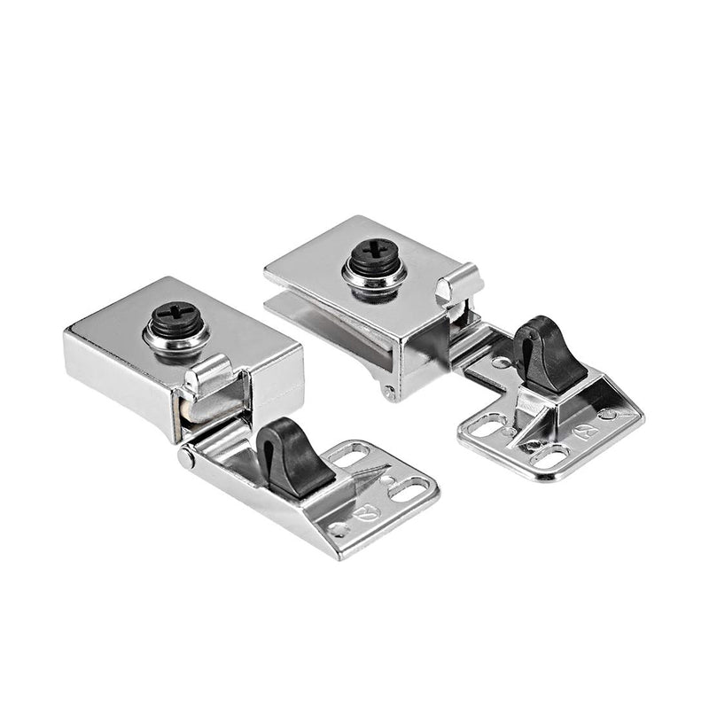 uxcell uxcell 1Pair Glass Door Cupboard Showcase Cabinet Door Hinge Glass Clamp, Zinc Alloy, for 3-5mm Thickness - NewNest Australia