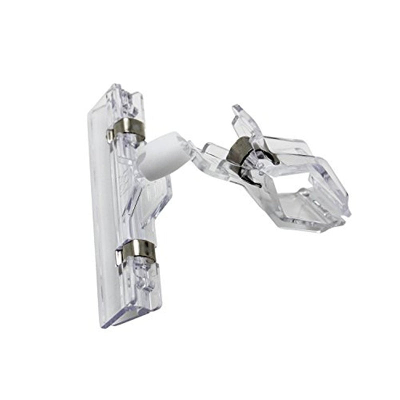 Jocon HD6006 Sign Clips Swivel Merchandise Sign Clip Display Clip (8 PCS, Clear) 8 PCS - NewNest Australia