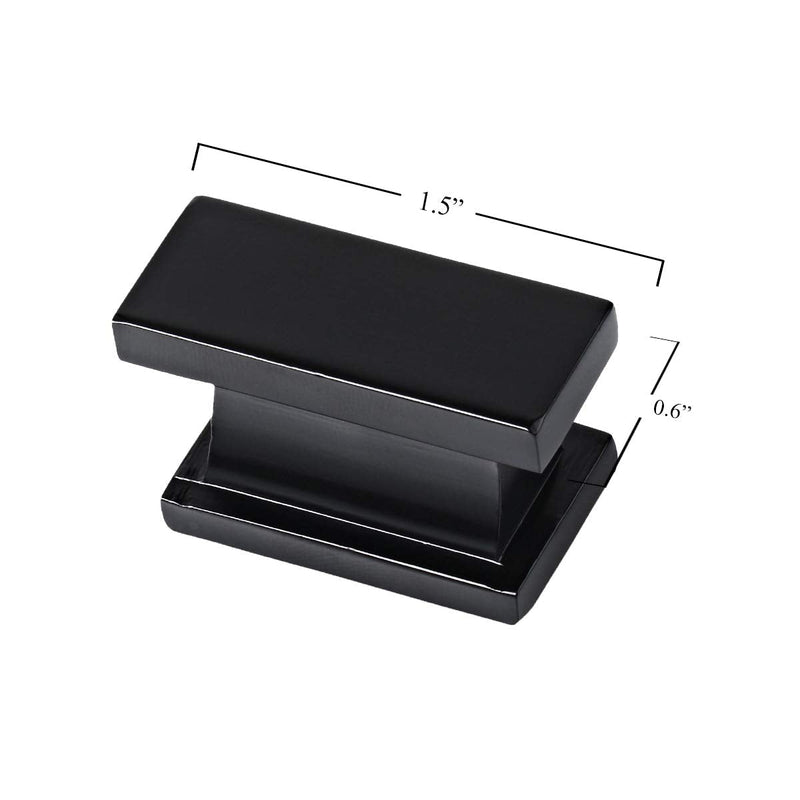Southern Hills Black Cabinet Knobs - Rectangle - Pack of 5 - Kitchen Cabinet Knobs - Cabinet Hardware Pulls - SHKM001-BLK-5 - NewNest Australia