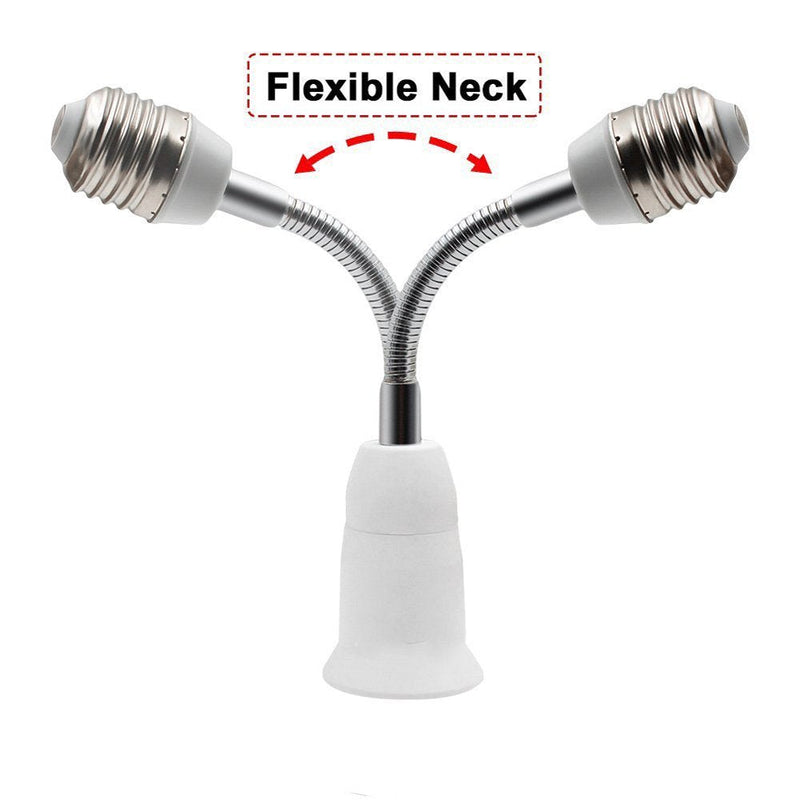 E27 Flexible Light Bulb Lamp Socket Adapter Extender/Adjustable Edison Bulb Socket Extension for Home Light Fixtures/LED Grow Light Socket Stand etc (15.75inch,2-Pack) 15.75inch - NewNest Australia