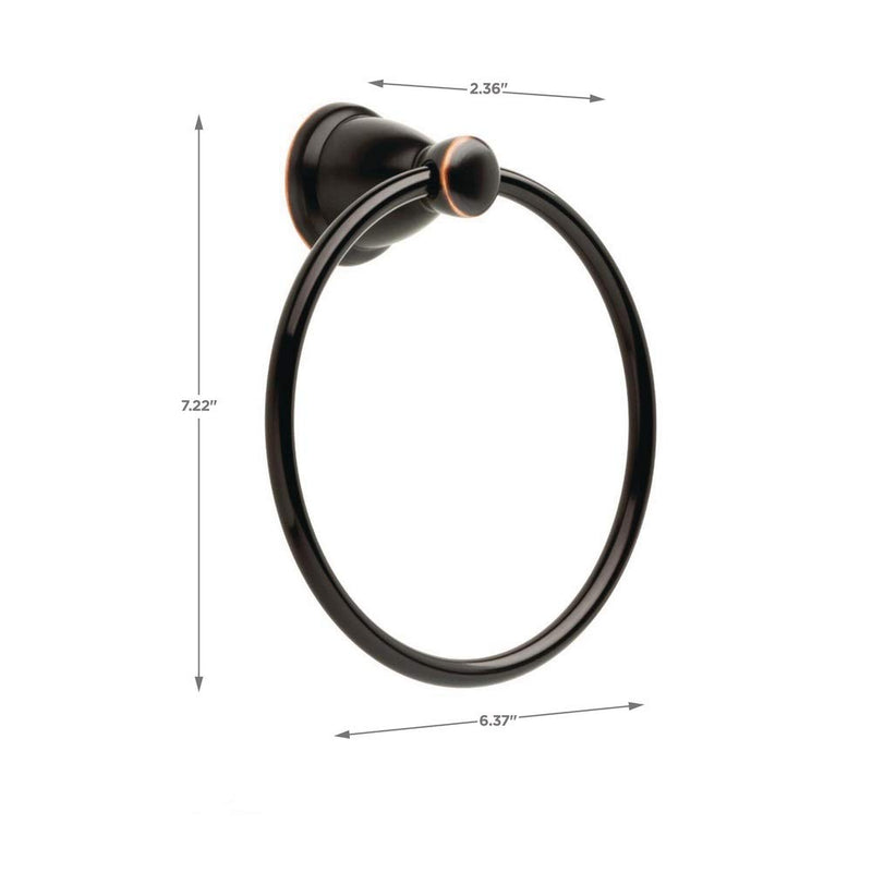 Franklin Brass KIN46-ORB-1 Kinla Towel Ring 1 Per Pkg, Oil Rubbed Bronze - NewNest Australia