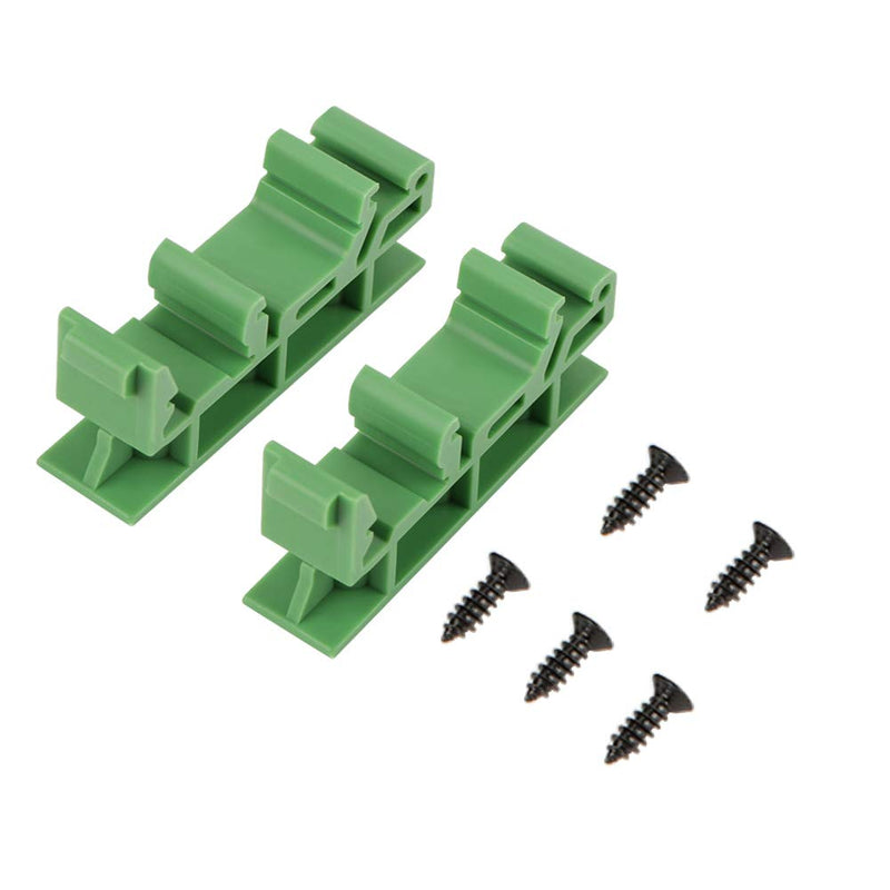 10sets PCB DIN C45 Rail Adapter Circuit Board Mounting Bracket Holder Carrier, 35mm DIN rail (Green) - NewNest Australia