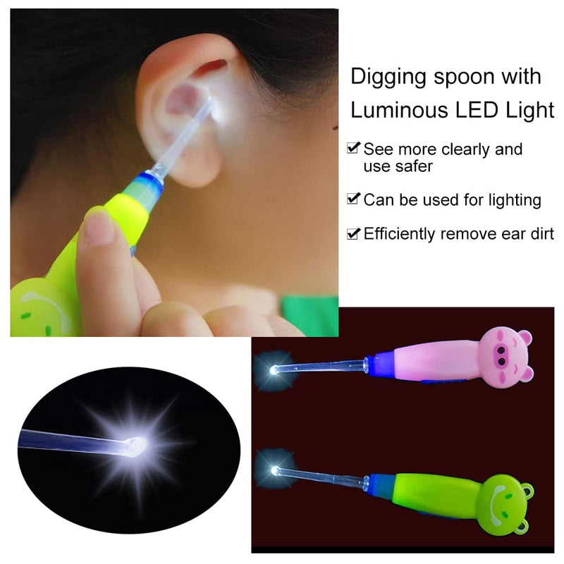 Ear Wax Remover, Led Earpick Ear Cleaner, 4 Pieces Ear Cleaning Tools, Ear Wax Remover Set, Led Ear Cleaning, Ear Cleaner Set, Ear Cleaner Remover, With Replacement Heads - NewNest Australia