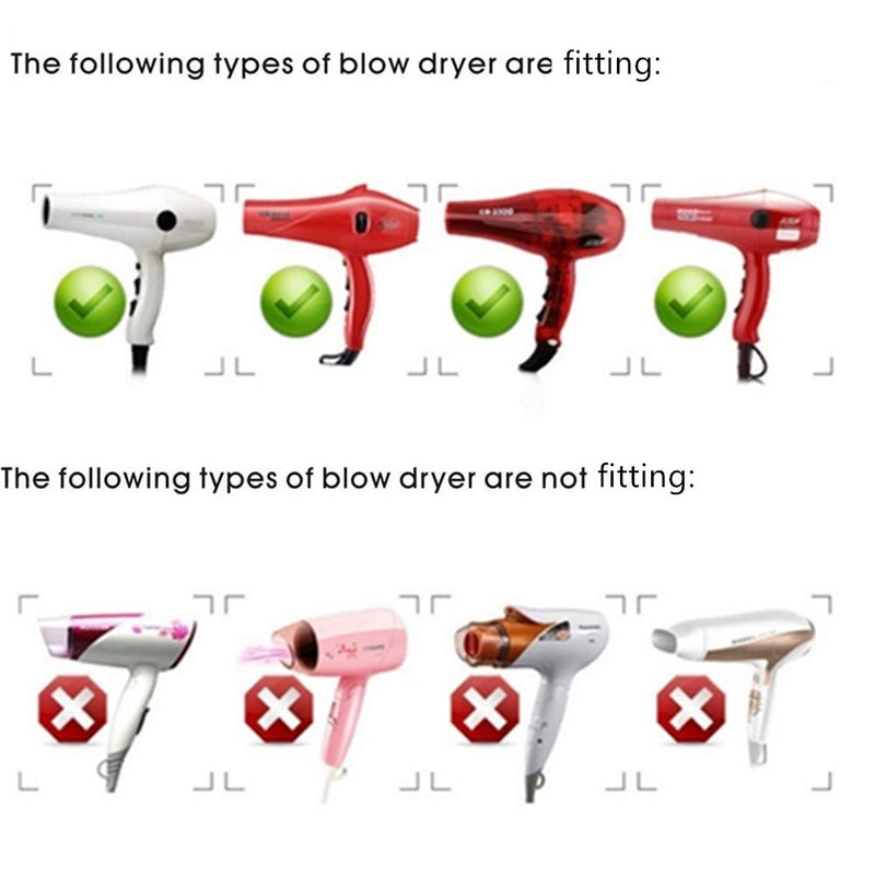 Hair Diffuser for Curly Hair Dryer Travel Collapsible Portable Hair Styling Appliances Hairdryer Diffuser Attachment Universal for Salon or Home Use (Rose Red) - NewNest Australia