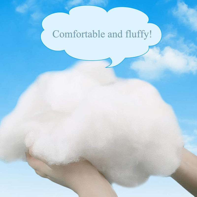 150g Polyester Fill, Premium Polyester Fiberfill, Recycled Polyester Fiber, High Resilience Stuffing for Pillow Filling, Dolls DIY, and Home Decoration Projects 5.29oz - NewNest Australia
