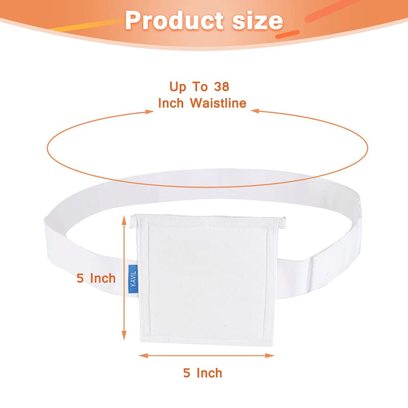 G Tube Holder Belt Feeding Tubes Accessories G Tube Covers Peg Tube Gastrostomy Catheter Pd Dialysis Belt Pads Drainage Medical Abdominal Dialysis For Men Women(28"~37") - NewNest Australia