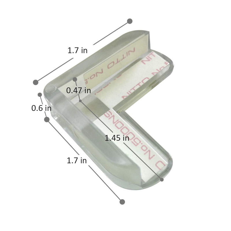 Clear Corner Guards(12 Pack),Table Corner Protectors,Clear Edge Bumpers,High Resistant Adhesive Gel,Corner Protector for Baby,Kids,Furniture,Cabinet,Glass,Coffee Table,ect. - NewNest Australia