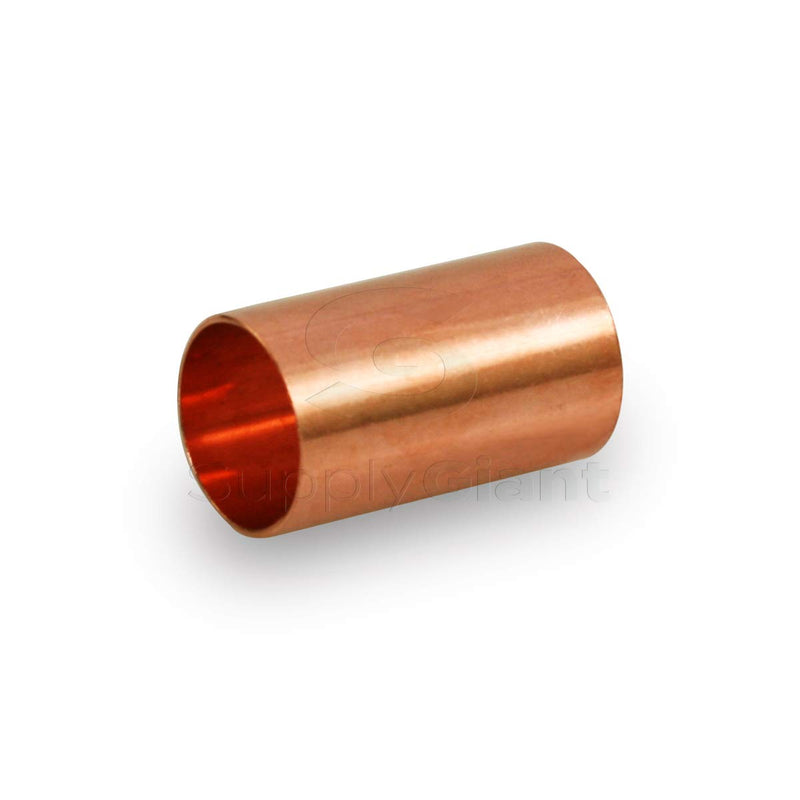 Supply Giant DDDM0125 Straight Copper Coupling With Sweat Sockets And Without Tube Stop, 1-1/4 Inch - NewNest Australia