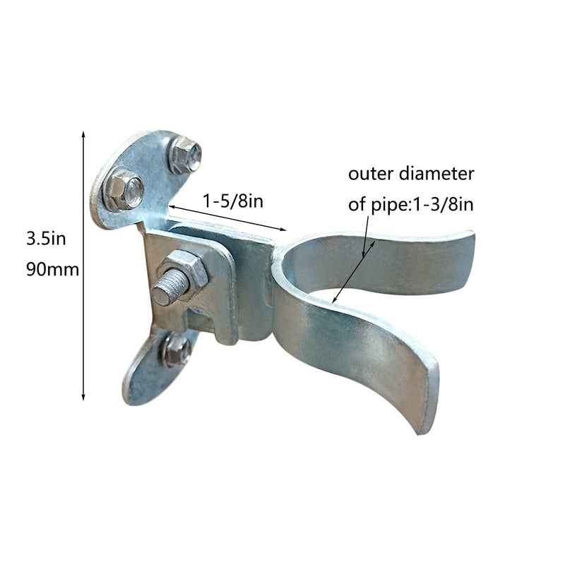 1-3/8" Flat Back Wall Mount Fork Gate Latch - Gate Latch Hardware with Screws or Lag Bolt for Gate Frames, Easily Mounts to Wooden Gate Post or Wall 1 1-3/8inch - NewNest Australia